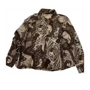 Vintage button up blouse. Used like new smoke free pet free home.